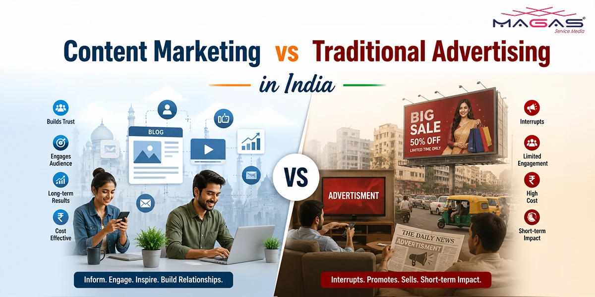 Content Marketing vs Traditional Advertising in India